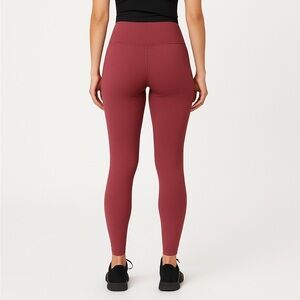 Athleta Ultra High-Rise Elation Tight Leggings Size Small in Deep Red